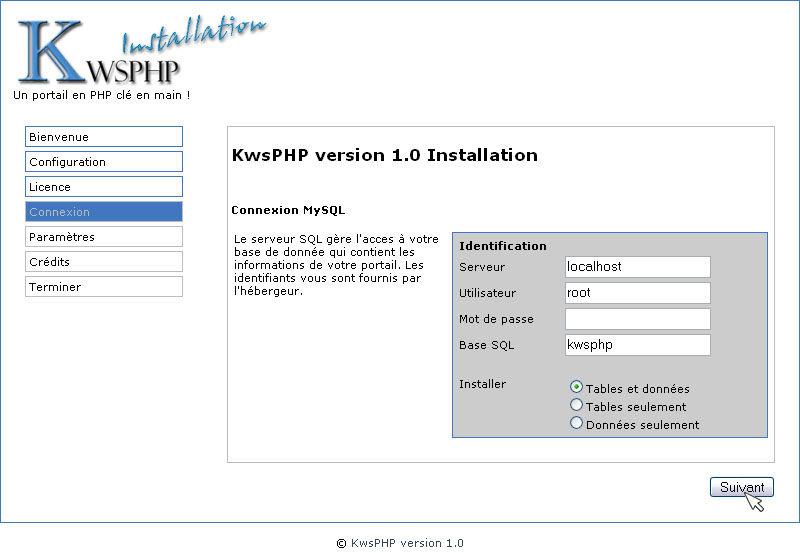 Connexion